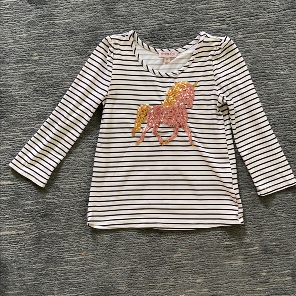 Sequins Girls Shirt